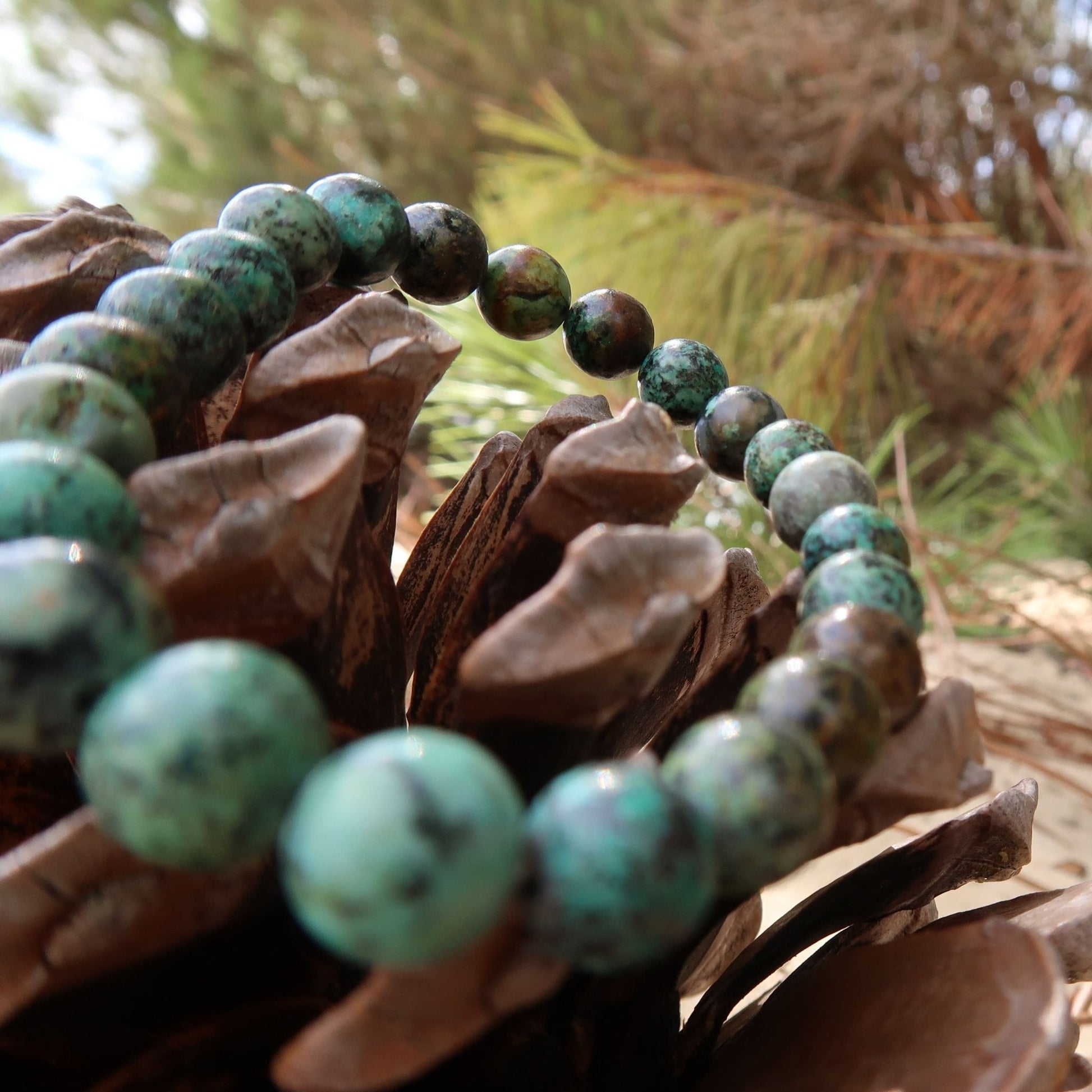 Bracelet en pierre : la Turquoise africaine - Sarraméa